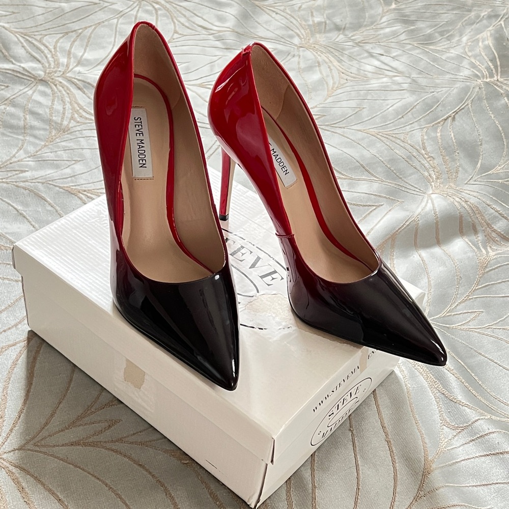 Steve Madden Red Ombre 4 inch high heels